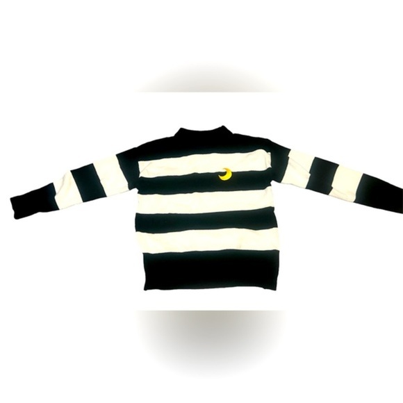 Free Valley Women Kawaii Contrast Striped Moon Sweater - Picture 1 of 1